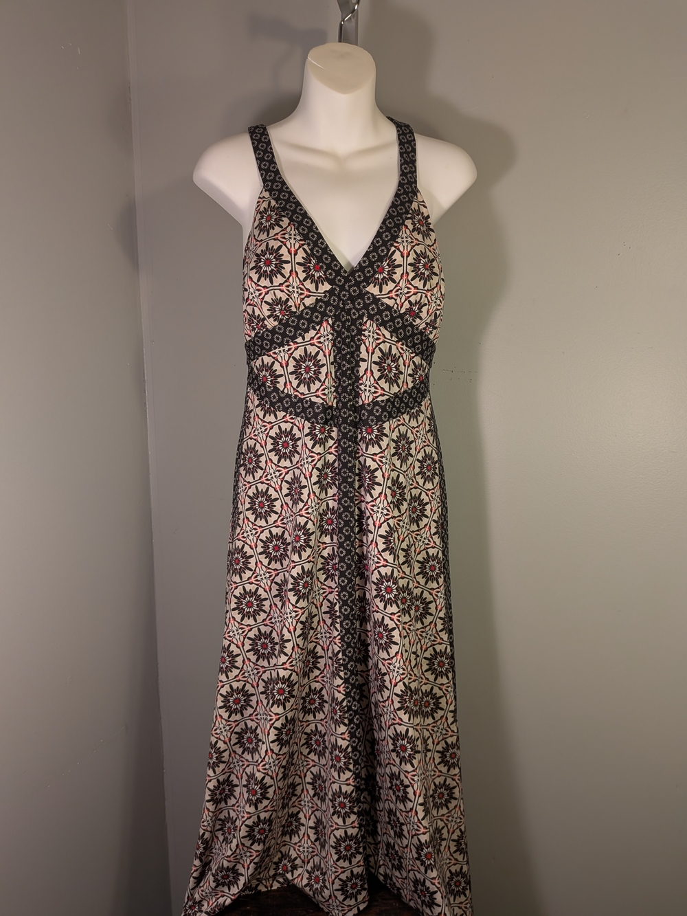 INC International Concepts Medallion Tile Pattern Maxi Dress